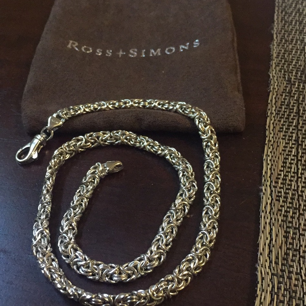 Ross Simons 18” Sterling Silver Byzantine Necklace